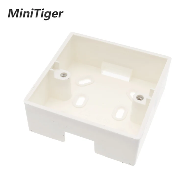 Внешняя Монтажная коробка Minitiger 86 мм* 86 мм* 34 мм для 86 мм стандартного сенсорного переключателя и розетки применяется для любого положения поверхности стены