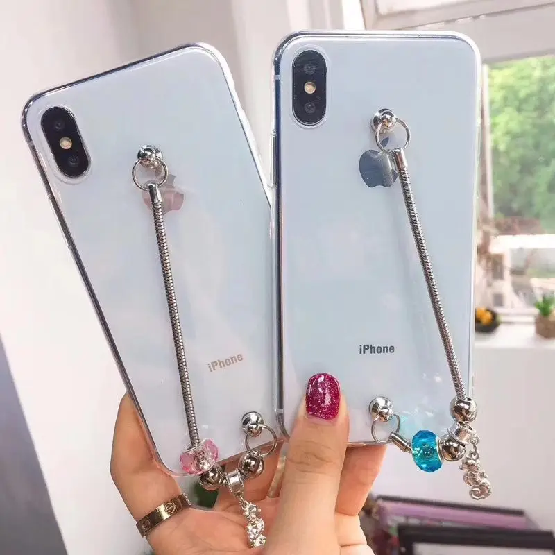 

Diamond metal chain bracelet phone case for iPhone 6 6s 7 8 plus X XS max XR for Samsung galaxy s6 s7 edge s8 s9 plus note 5 8 9