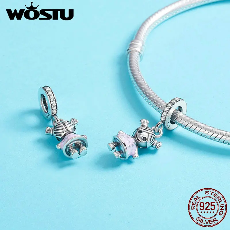 WOSTU/горячая Распродажа Стерлинговое Серебро 925 пробы милый кулон для маленькой