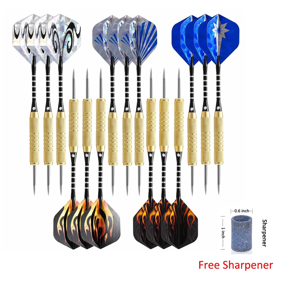 Buy 15pcs 18g Knurled Design Brass Barrel Steel Tip