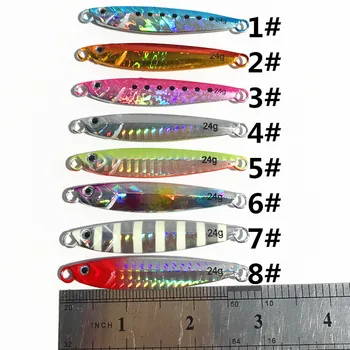 

Squatting shore throwing long throw iron plate lure sequins road Asia metal bait lead fishing gear hook fishing bait Carnivorous