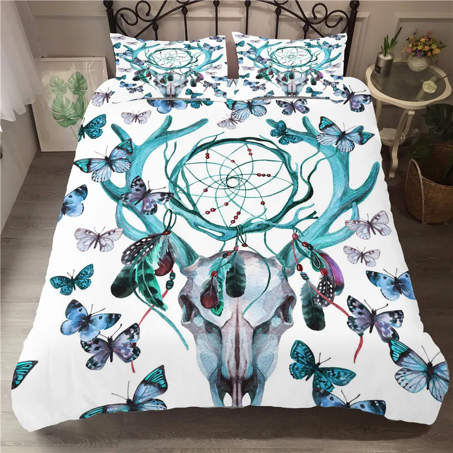 

Bedding Set 3D Printed Duvet Cover Bed Set Dreamcatcher Bohemia Home Textiles for Adults Bedclothes with Pillowcase #BMW16