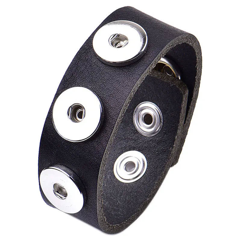 

A18022 OEM ,ODM welcome hot sale 100% TOP leather double bracelet button