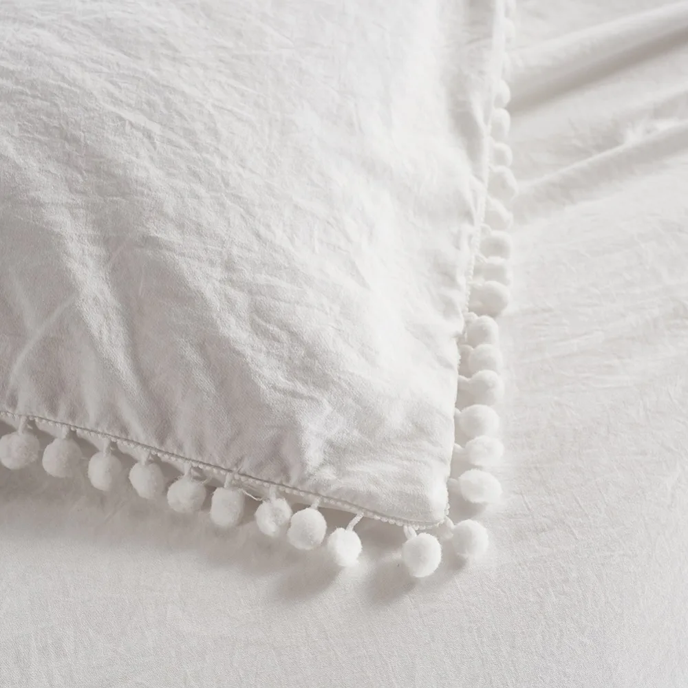 LOVINSUNSHINE кровать набор пододеяльников для пуховых одеял одежда желание чистый белый промывают шары односпальный Постельный набор AB#90