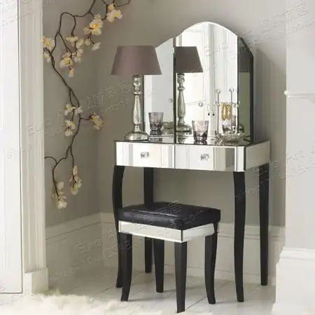 Recalling Western Style Rustic Makeup Vanity Mirror Dressing Table