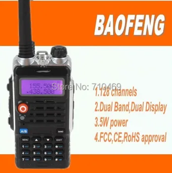 

DHL freeshipping+DHL freeshipping+2 pcs/lot Baofeng dualband vhf uhf 136-174&400-520Mhz walkie-talkie 5W walkie talkie pair