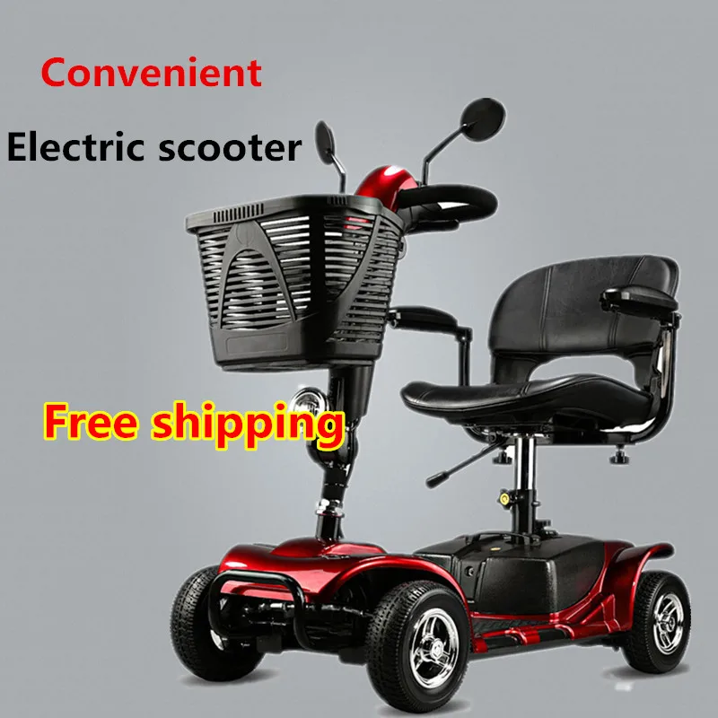 

2017 new design Lightweight power homeuse four wheel luxury handicapped electric scooter