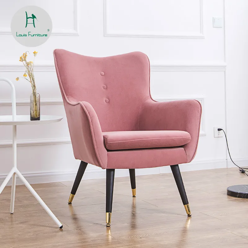 

Louis Fashion Nordic Single Lazy Modern Simple Room Leisure Tiger Chair Bedroom Balcony Small Sofa