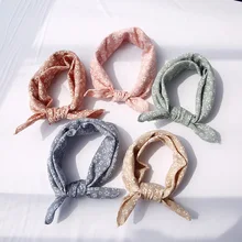 Yishine 42x42 см 5 цветов Детский сарафан очищенный хлопок треугольный ободок Девушки Женщины шарфы шаль полотенце для рук