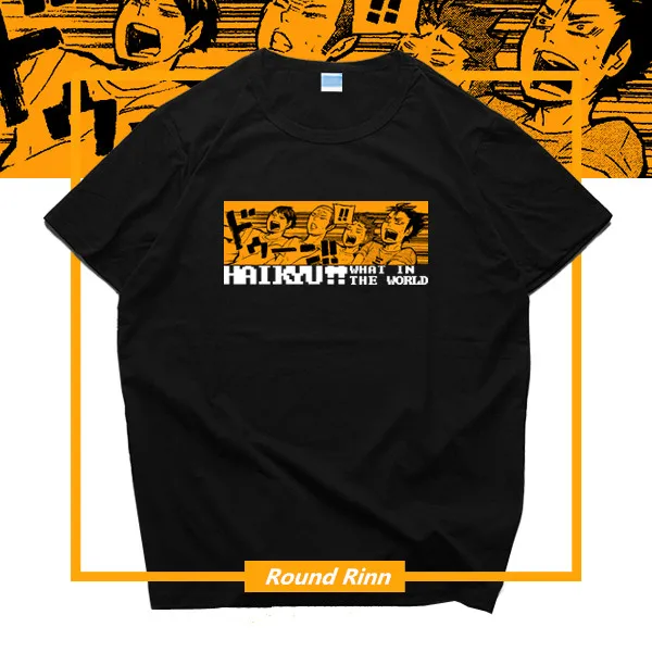 Школьная футболка с короткими рукавами Haikyuu Karasuno Nekoma kageyama Tobio Hinata Shoyo nissinoya Yuu Tanaka