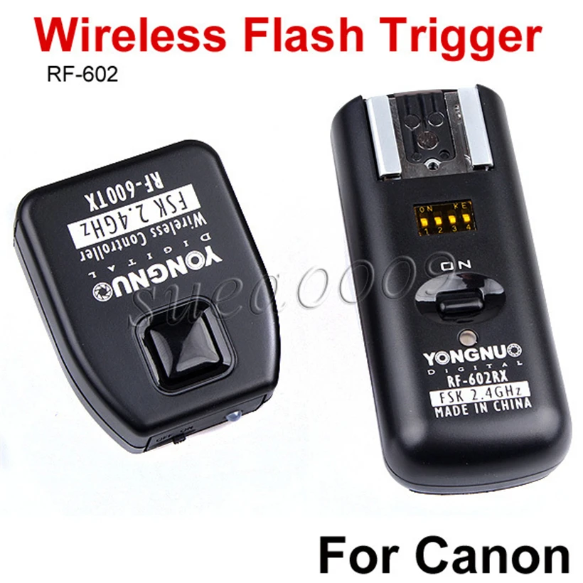 

YONGNUO RF-602 2.4GHz Wireless Flash Trigger Receiver with Studio Cord for Canon 600D 550D 450D 1100D Camera