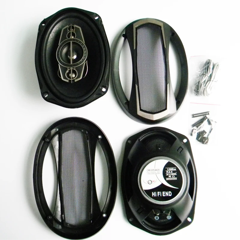 

Paired 6x9 Coaxial Car Speaker With Bass & Tweeter Paired Automotive Car HiFi Speaker Full Range Bubble Gum Edge Speakers