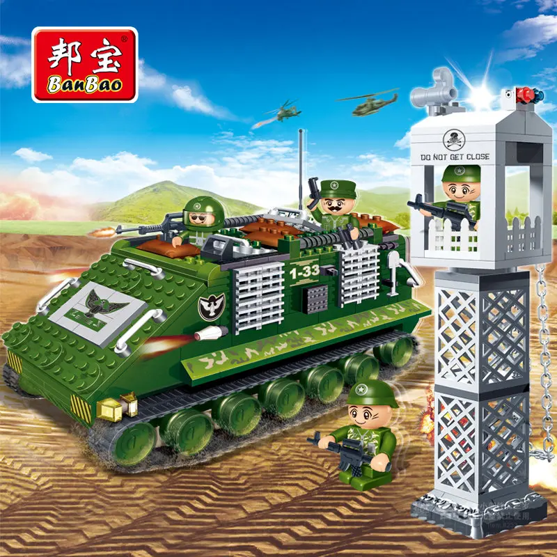 BanBao Military Educational Building Blocks Toys For Children Kids