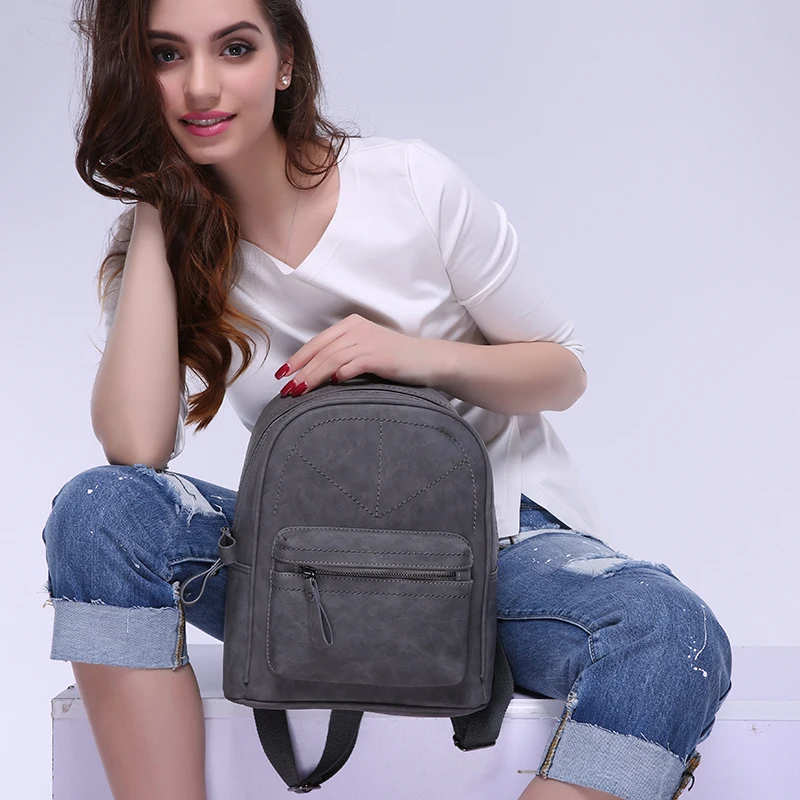 Toposhine Retro Mochila mujer de cuero de la PU bolso de las mujeres, bolso de las mujeres Mochila femenina bolsas para la escuela de adolescentes 1591 Toposhine Retro Mochila mujer de cuero de la PU bolso de las mujeres, bolso de las mujeres Mochila femenina bolsas para la escuela de adolescentes 1591