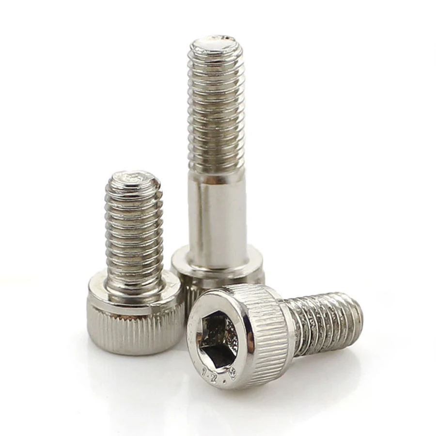 

5/10/20Pcs DIN912 Full/Half Thread Cap Cup Allen Head Bolt Socket Hexagon Screw M5 M6 M8 12.9 Grade Nickel Plated Length 6-100mm