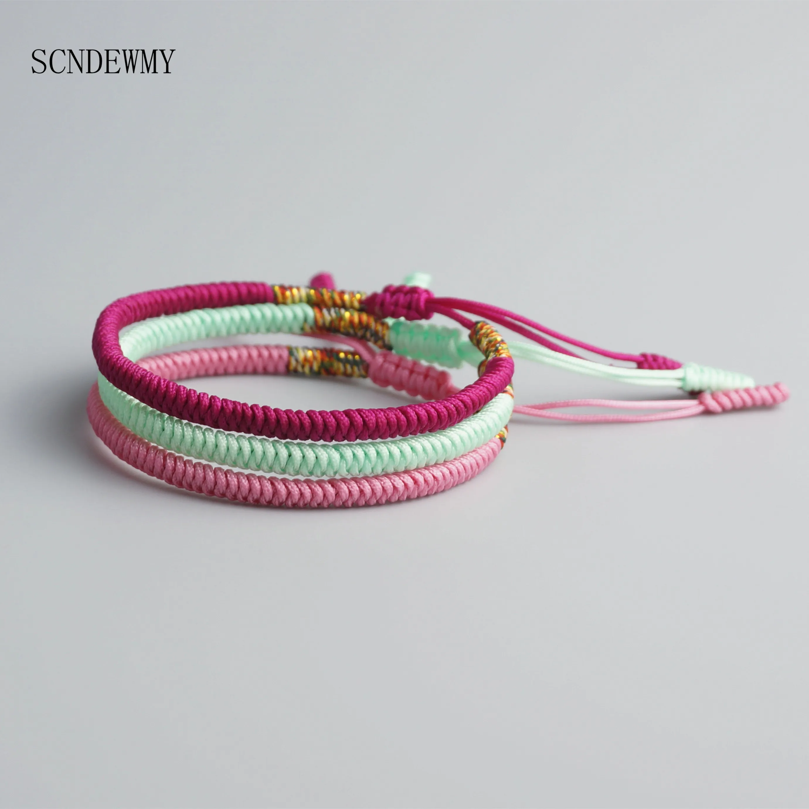 

Multi Color Tibetan Buddhist Love Charm Tibetan Bracelets & Bangles For Women Men Handmade Knots Rope Budda Lucky Bracelet