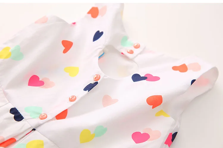 2018 Summer 3-12 Years Heart Shape Backless Love Print Sunny Princess Dance Ballet Pageant Prom Teenage Kids Party Dress Girls (10)