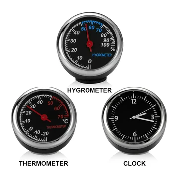 

Car Auto watch in the car clock car thermometer Automotive clock auto thermometer Mini Car Hygrometer Dashboard Decoration
