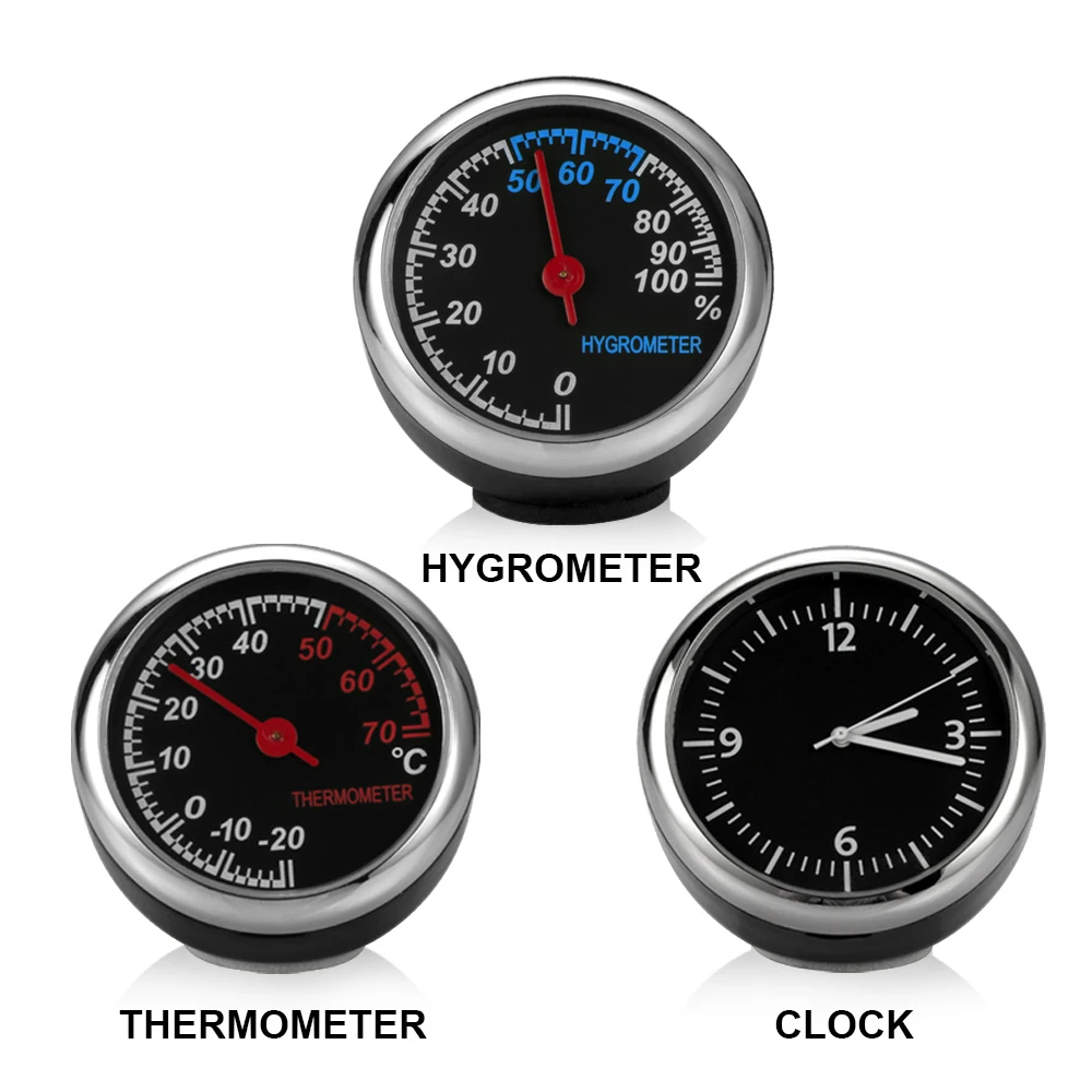 

Car Clock Thermometer Hygrometer Mini Car Auto Digital Clock Dashboard Decoration Ornament Clock In Car Accessories