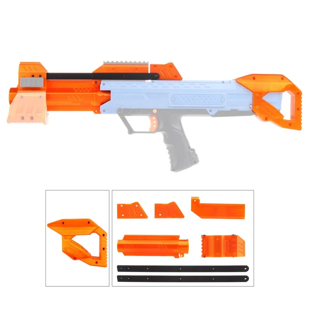 

WORKER Lightweight High Strength Plastic Mod F10555 Orange Pump kit Grip Stock Set for Nerf Rival Apollo XV700 Modify DIY Toys