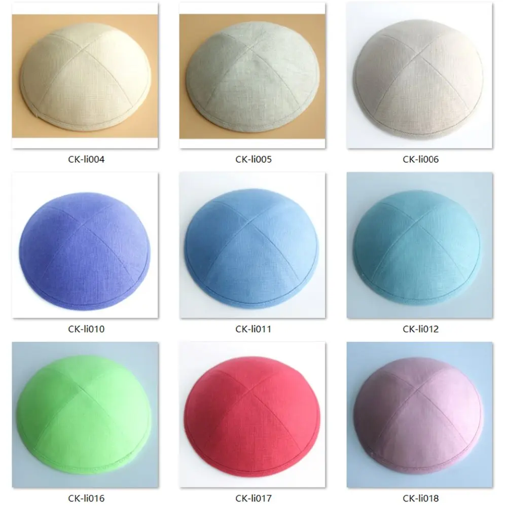 Разные цвета Льняной киппот иудейский Yarmulke Kippah kippot 17 см|jewish yarmulke|jewish kippotkippah yarmulke |