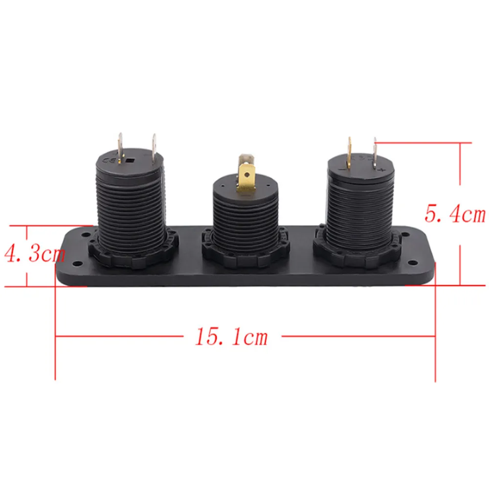 12 V/24 V гнездо для автомобильного прикуривателя светодиодный цифровой вольтметр мобильный телефон Dual USB зарядное устройство для ATV RV внедорожник корабль яхта