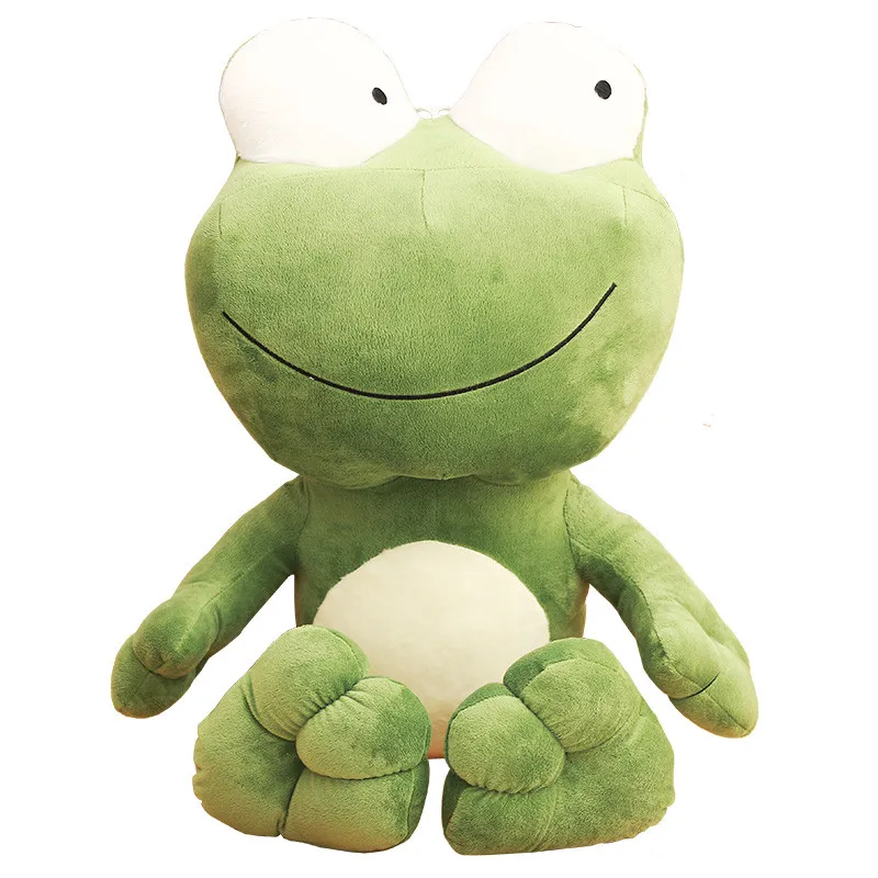 Dorimytrader 70cm Pop Big Cute Мягкая мультяшная лягушка Плюшевая кукла 28 '' Гигантская