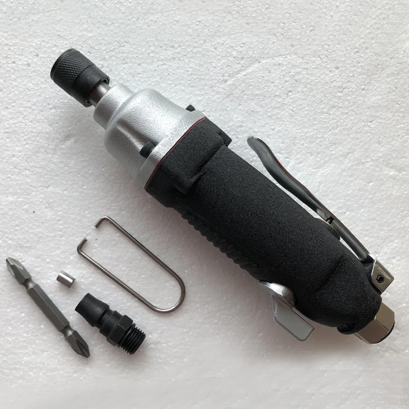 

1 Set Pneumatic Screwdriver Kit Industrial Handhold Air Screw Bit 5H 1200rpm Straight shank screwdriver Labor saving tool