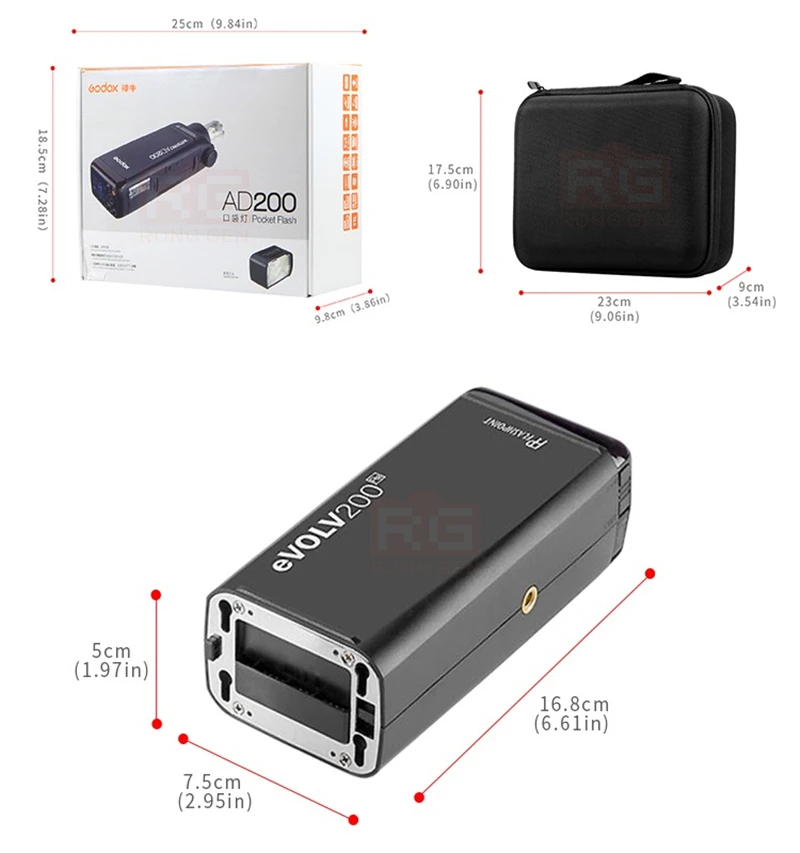 Godox AD200 высокоскоростной ttl Встроенный 2,4G беспроводной открытый съемки SLR флэш карманные фонари+ X1T триггер для Canon Nikon камеры