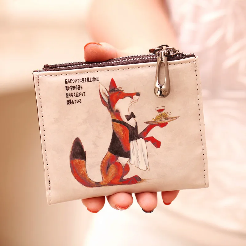 XAX Woman/Man Wallet new Fashion Cartoon Anime Student Purse Leather Pu Billfold Purse Hasp Cute Fox and Elephant panda 124Q XAX Woman/Man Wallet new Fashion Cartoon Anime Student Purse Leather Pu Billfold Purse Hasp Cute Fox and Elephant panda 124Q