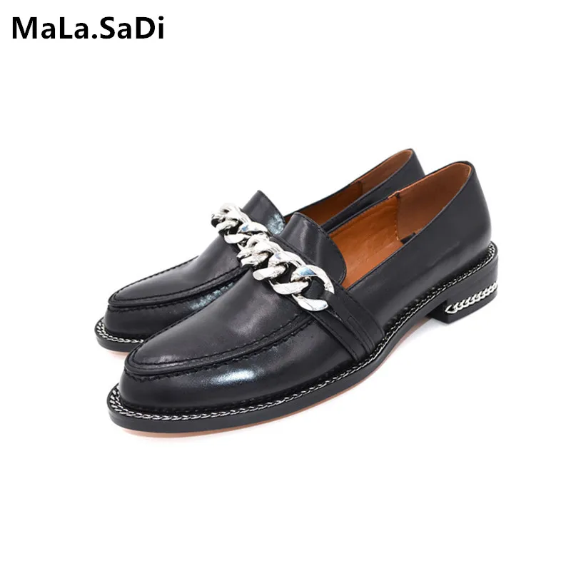 2018-Black-Genuine-leather-Silver-Metal-Chains-Flat-Shoes-Women-Square-low-heel-Round-toe-Slip.jpg_640x640