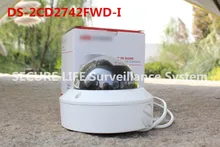 Free shipping DS-2CD2742FWD-I English version 4MP WDR Vari-focal Dome Network ip Camera POE, vandal proof