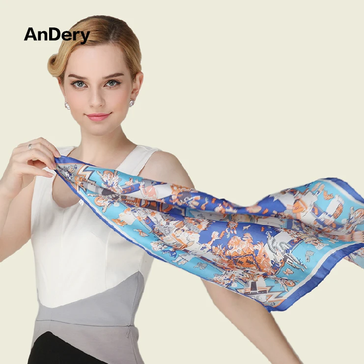 100 mulberry silk small square scarf genuine occupational Korean wild