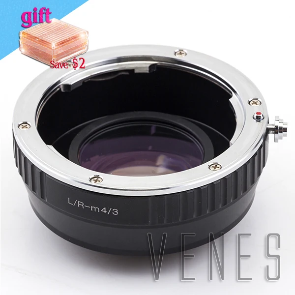 Save $2 Focal Reducer Speed Booster Lens adapter suit for Leica R Lens to Micro 4/3 M4/3 Camera GX1 GF3 G3 GH2 G2 E-PM1 E-PL2
