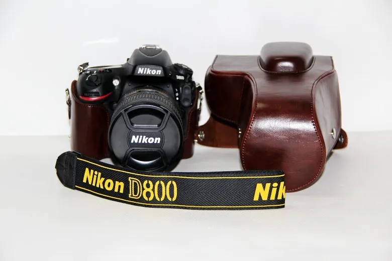 Factory New PU Leather Camera Case Cover w/ Storage Case For DSLR Nikon