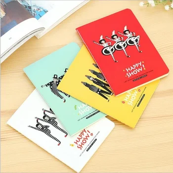 

1pcs/lot 142*105mm New Acrobatic Troupe Series 64K White Blank notebook kids' Diary agenda office school supplies