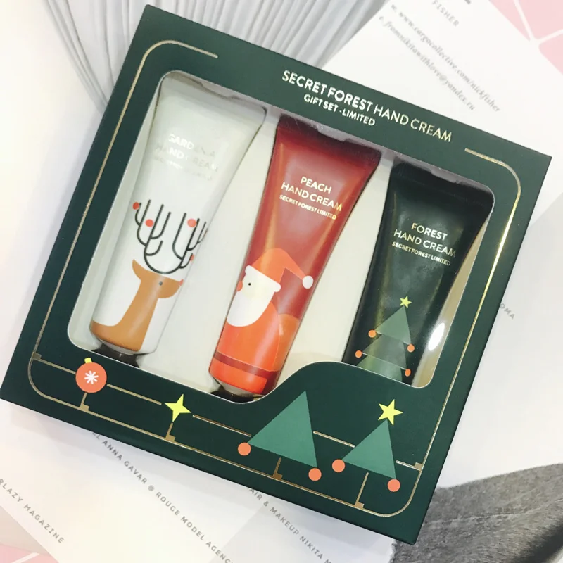 

Hand Cream Set Moisturizing Lotion 3Pcs/set Hand Scrub Whitening Nourishing Anti-chapping Hand Lotion Care Set Chriatmas Gift