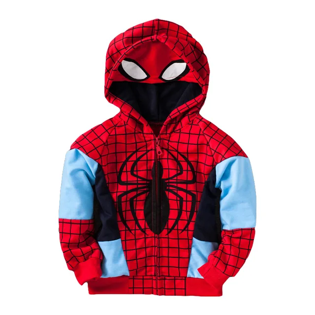 spiderman clothing for 1 5 yrs kids cotton coat for boys hoodies and