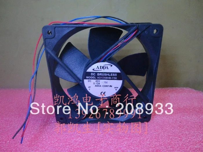 

For The new ADDA AD1248HB-Y56 40V 0.13A 12cm 12032 dual ball bearing ++cooling fan