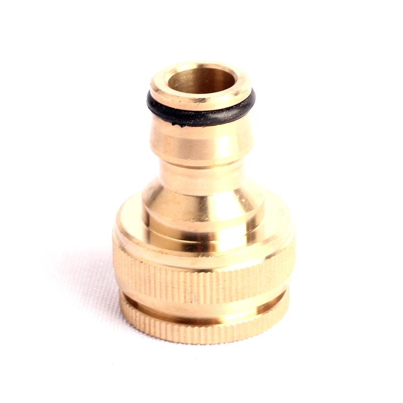 1pc 1/2 Inch to 3/4 Inch Standard Connector Pure Brass Connector Garden Hose Pipe Water Copper Fittings gravity fed drip irrigation kit