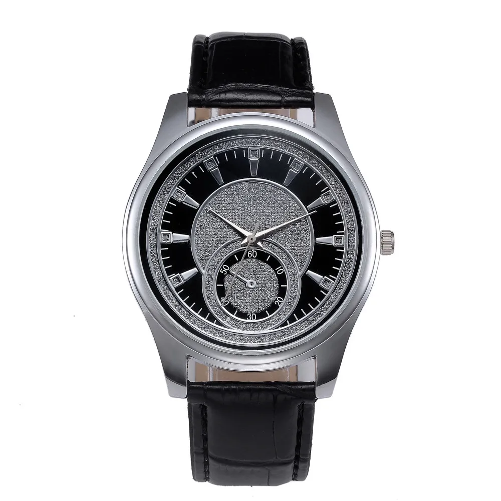 

watch men mens Hot Unisex Contracted Fashion wrist Watches Leather Stainless Steel Dial top brand luxury relogio masculino clock