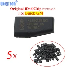 OkeyTech 5 шт./лот Автомобильный ключ чип ID46 чип для GM для Buick авто транспондер чип PCF7936AA криптозамок углеродный PCF7936AS обновлен