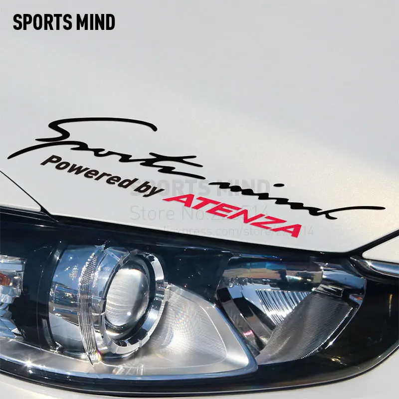 

2 Pieces Sports Mind Car Styling On Car Lamp Eyebrow Automobiles Car Sticker For mazda 6 atenza 2017 exterior accessories
