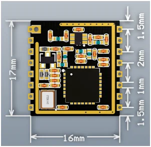 módulo sem fio 433mhz interface uart porta serial sem fio ra01