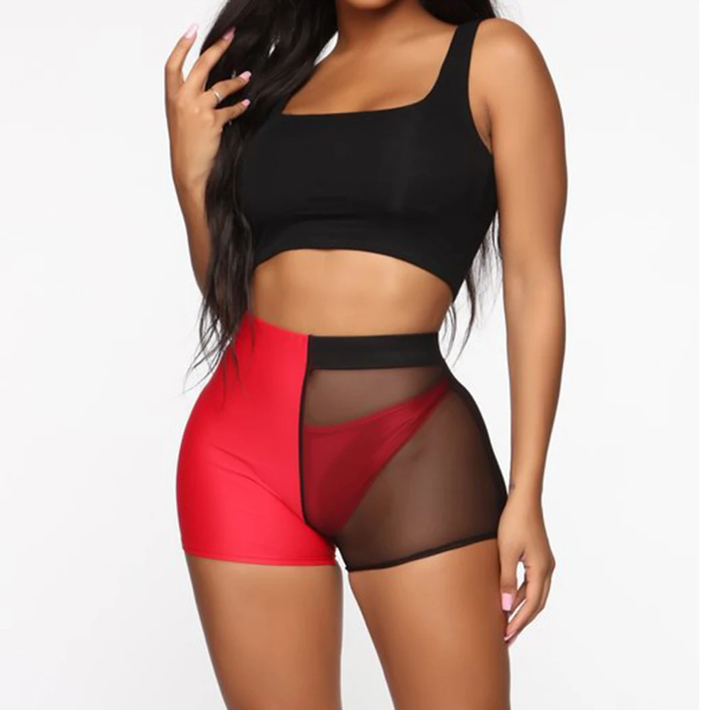 Summer Patchwork Perspective Mesh New Three Pieces Suit Playsuits Sexy Sleeveless Waistless Slim Jumpsuits Mono Mujer Verano Summer Patchwork Perspective Mesh New Three Pieces Suit Playsuits Sexy Sleeveless Waistless Slim Jumpsuits Mono Mujer Verano