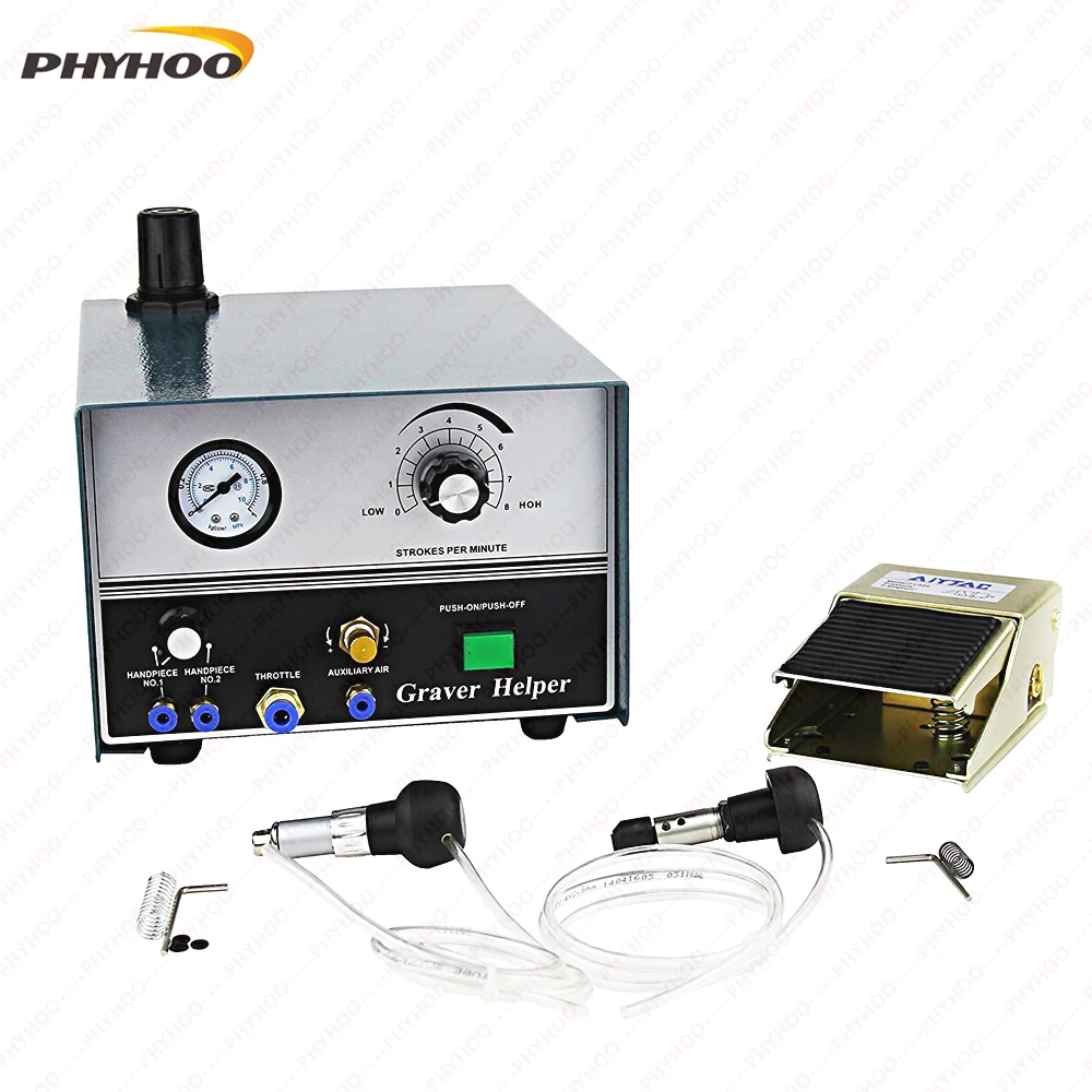 hand engraving machine graver helper set with 2 handpieces,Graver