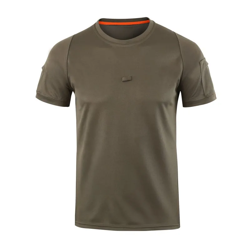 ESDY мужские походные футболки быстросохнущие прочные дышащие тактические Топы треккинг Кемпинг футболка военные короткие спортивные рубашки для улицы - Цвет: Green