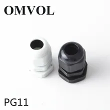 5 шт. PG11 нейлоновые кабельные сальники Водонепроницаемый уровня для детей возрастом от 5 до 10 мм кабельная муфта