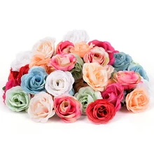 10 шт. 3 см мини Шелковая Роза искусственная Цветочная головка для свадьбы украшения дома свадебные туфли шляпы аксессуары ремесло поддельные цветы