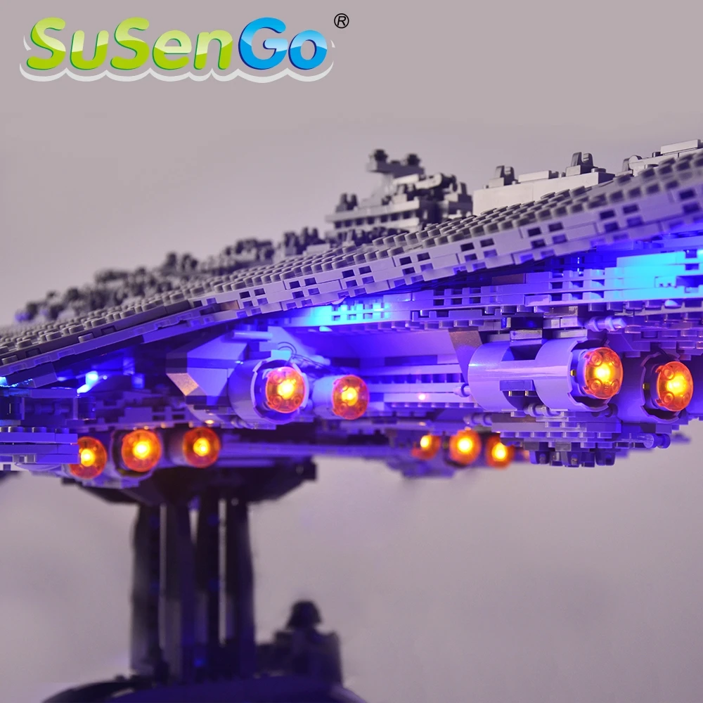 

SuSenGo Led Light Kit For 10221 Star War Super Star Destroyer Compatible Toys Lighting Set Compatible With 05028 35003